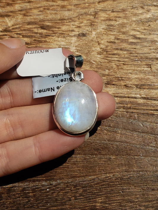 S.S. Rainbow Moonstone Pendants