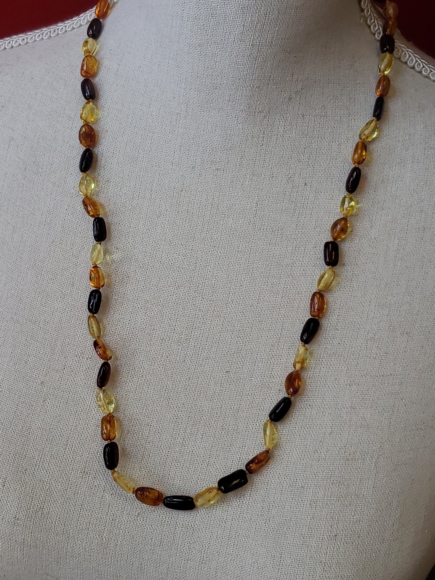 Multicolor Baltic Amber Necklace