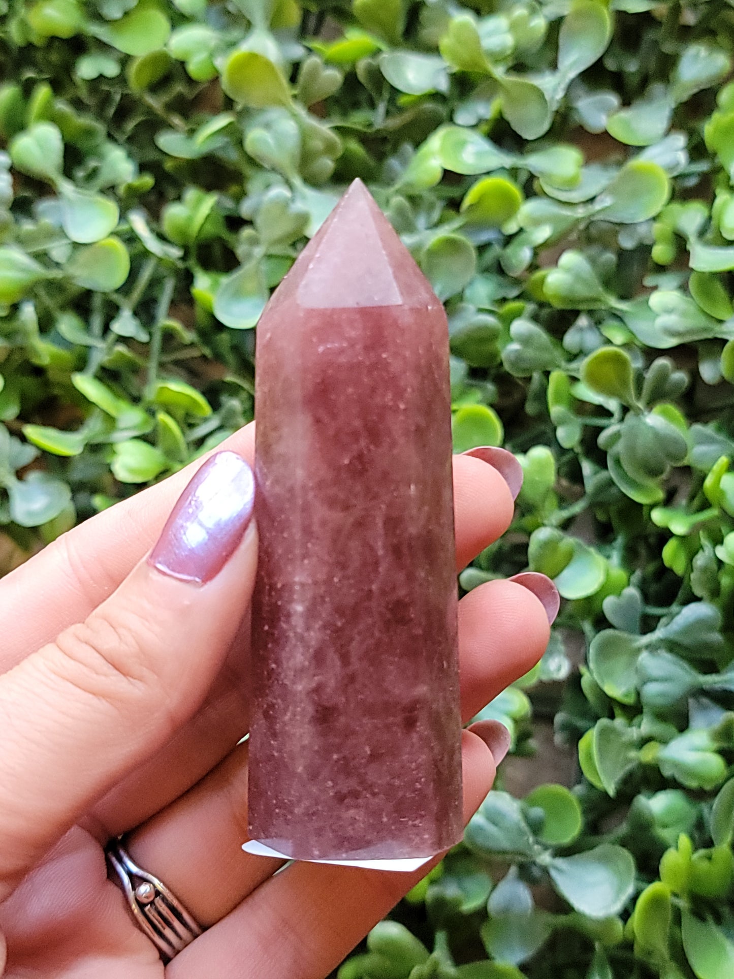 Strawberry quartz tower available at wholesale and retail prices, only at our crystal shop in San Diego!