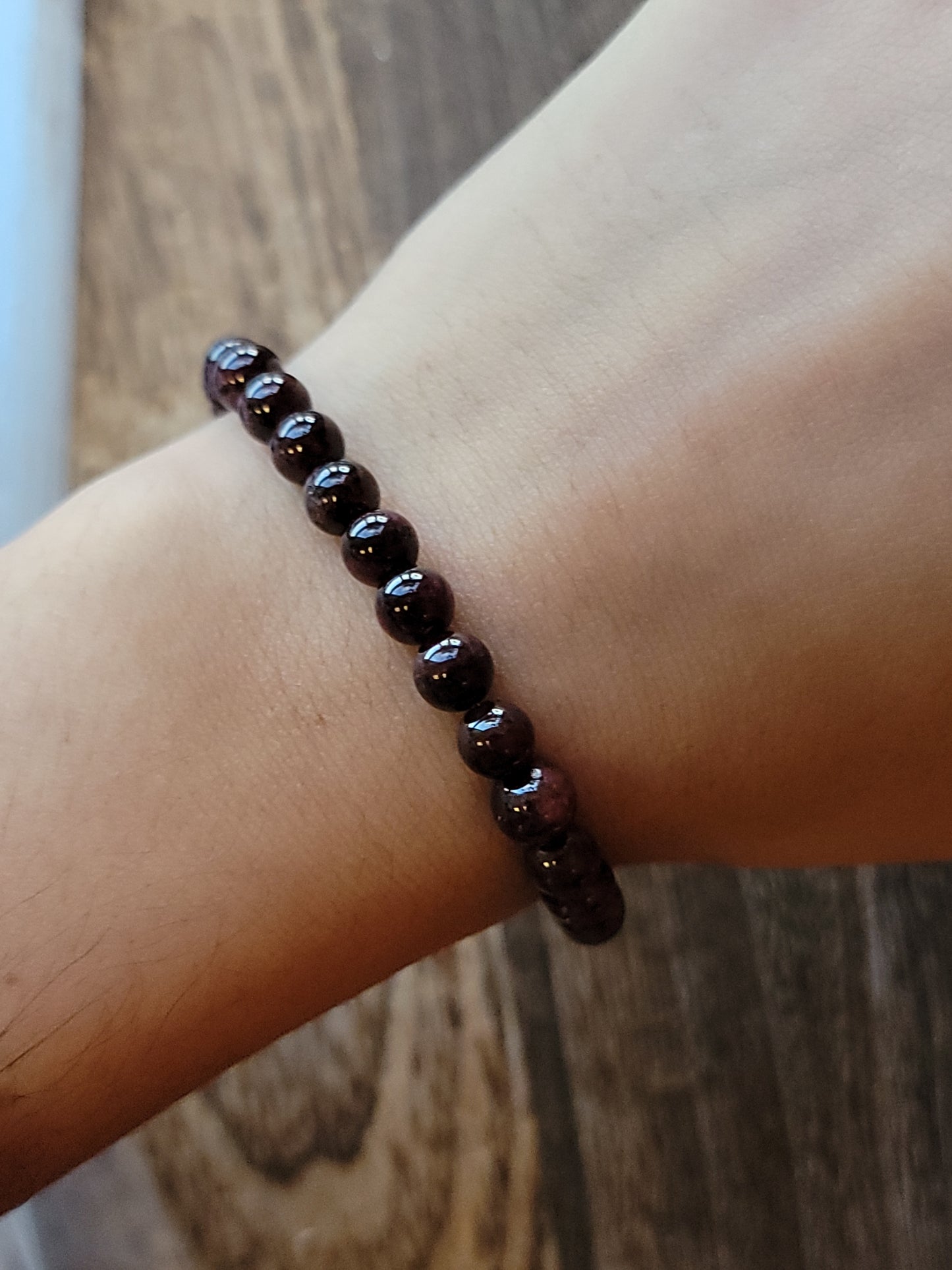 Handmade, genuine garnet bracelets available at wholesale and retail prices, only at our crystal shop in San Diego!
