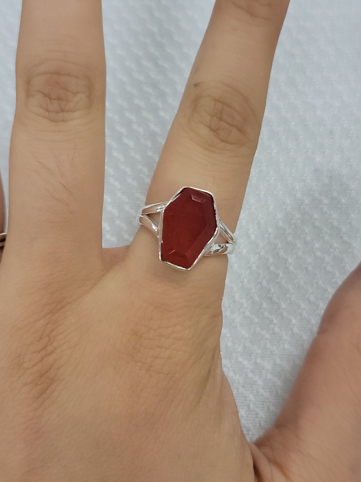 S.S. Carnelian Coffin Rings