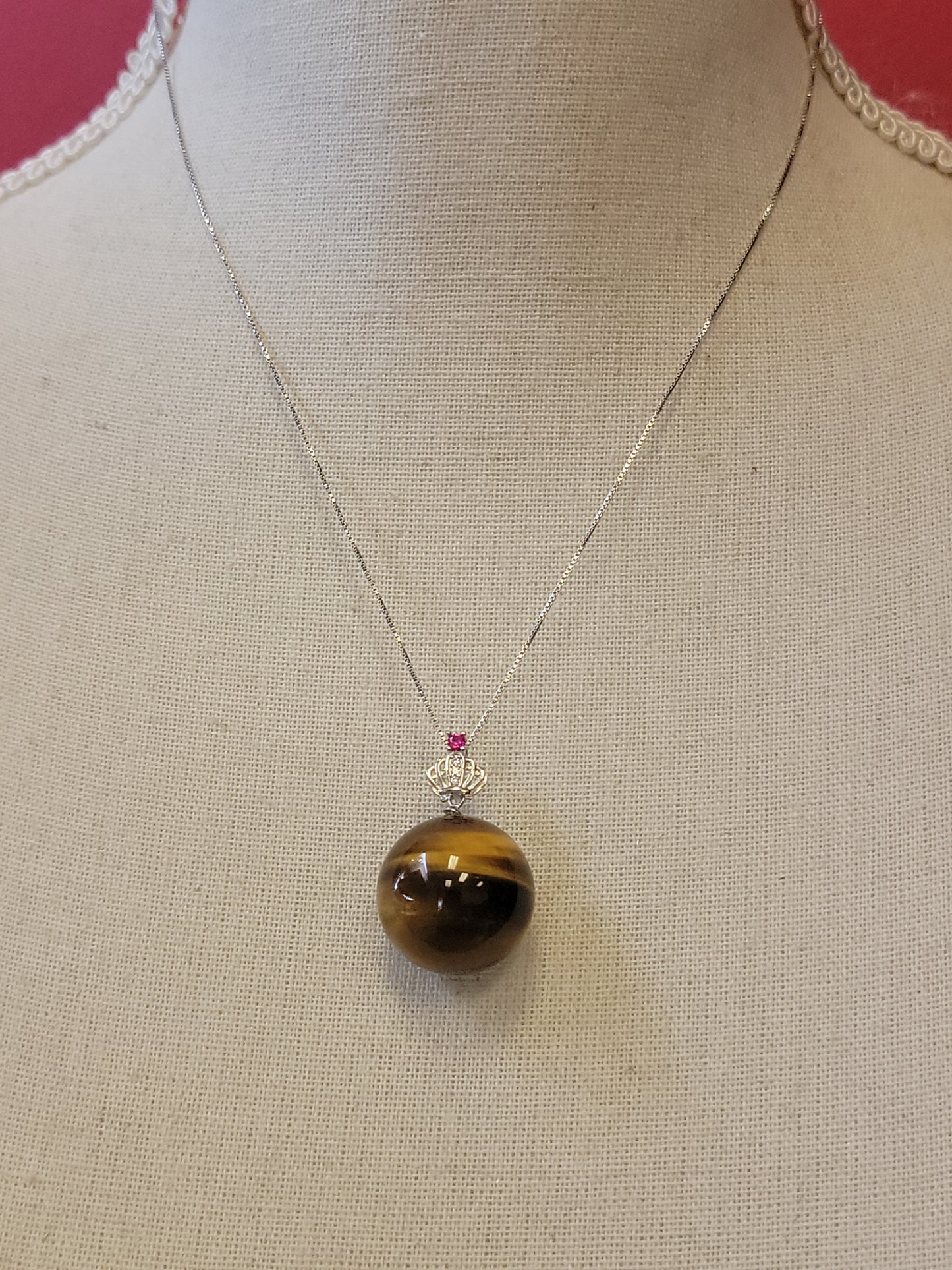 S.S. Queen Tiger Eye Necklaces