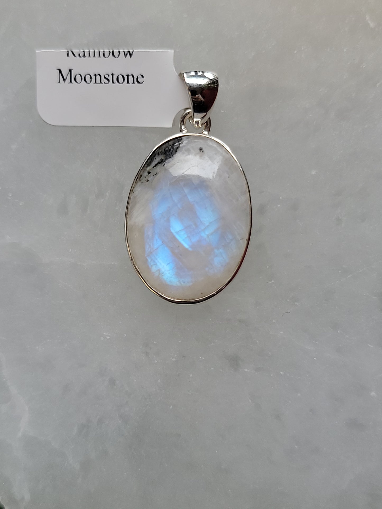 S.S. AAA Grade Rainbow Moonstone Pendants