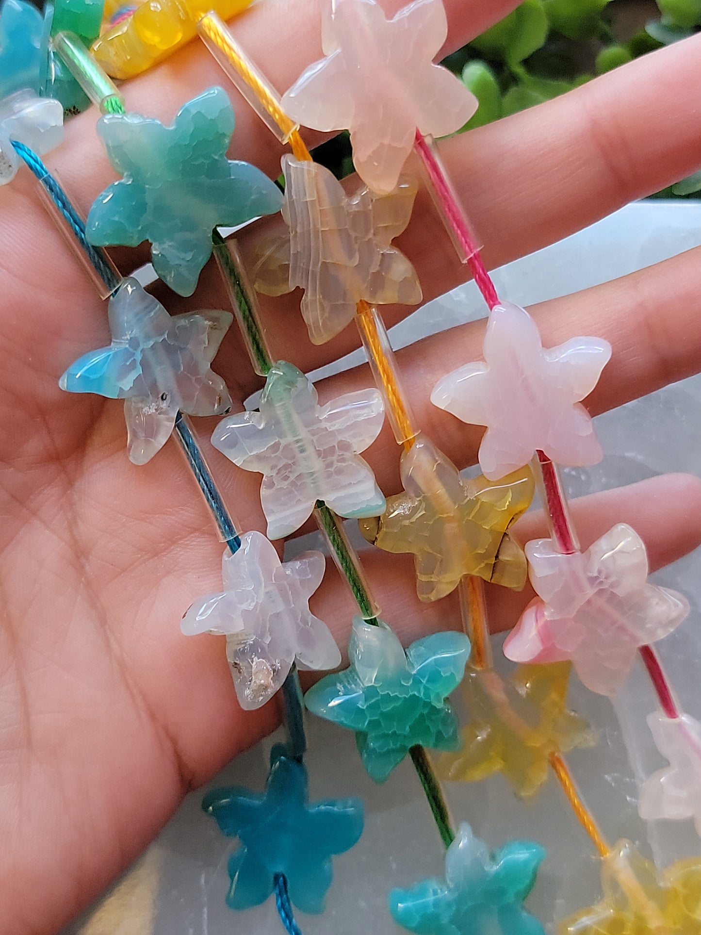 Agate Sea Star Beads 20mm