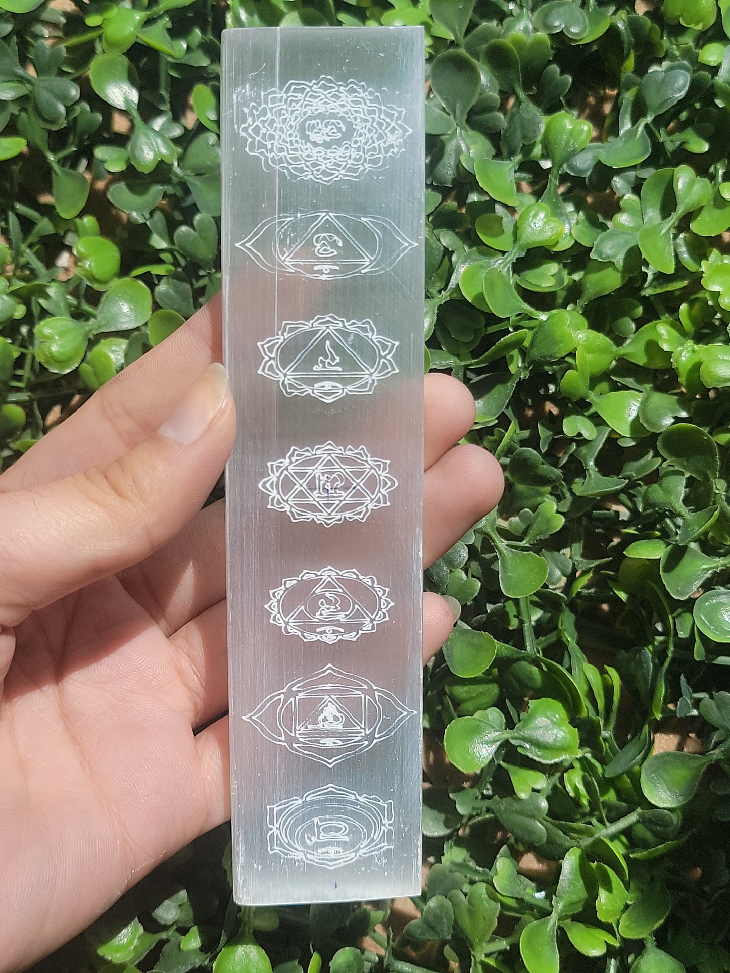 Selenite Chakra Charging Blocks