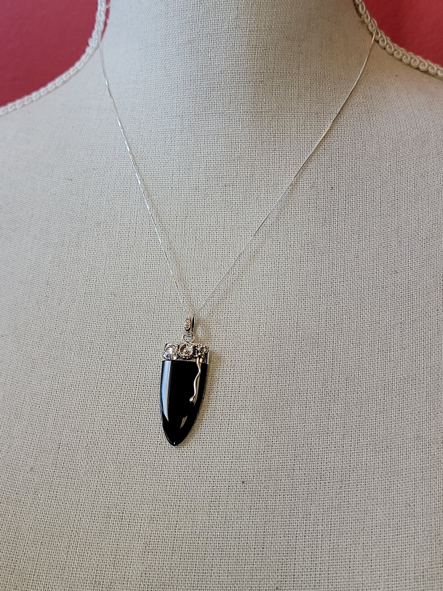 S.S. Black Onyx Necklaces