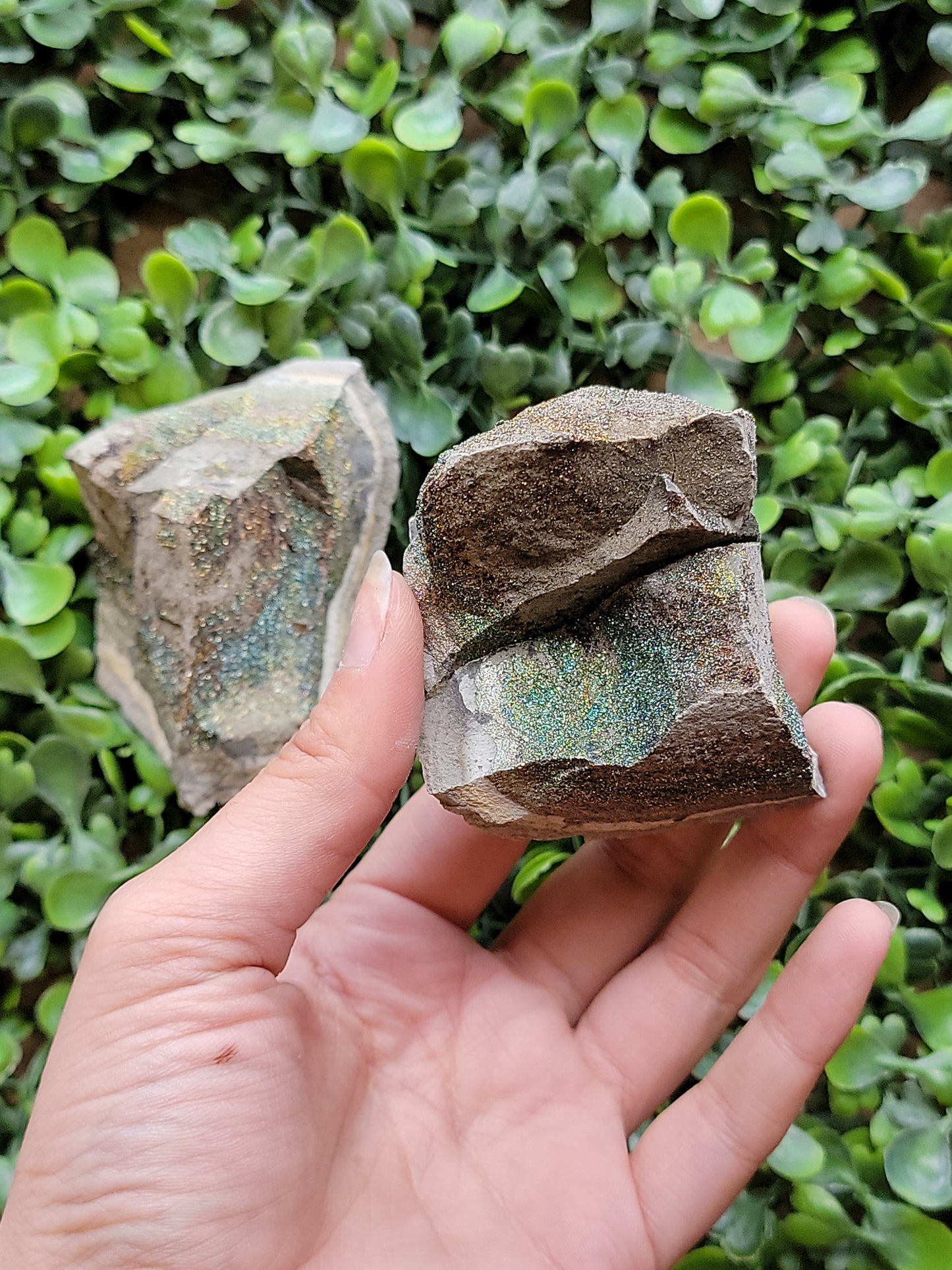 Rainbow Pyrite Free Forms