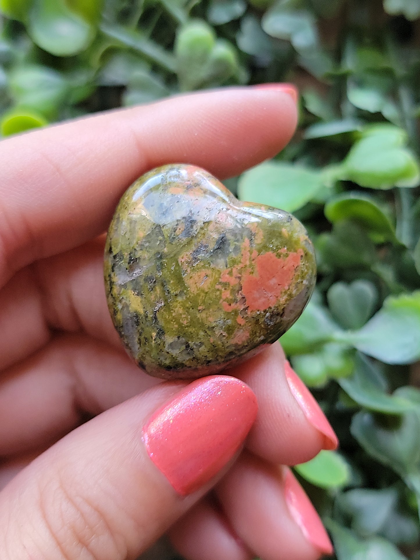 Mini Unakite Hearts