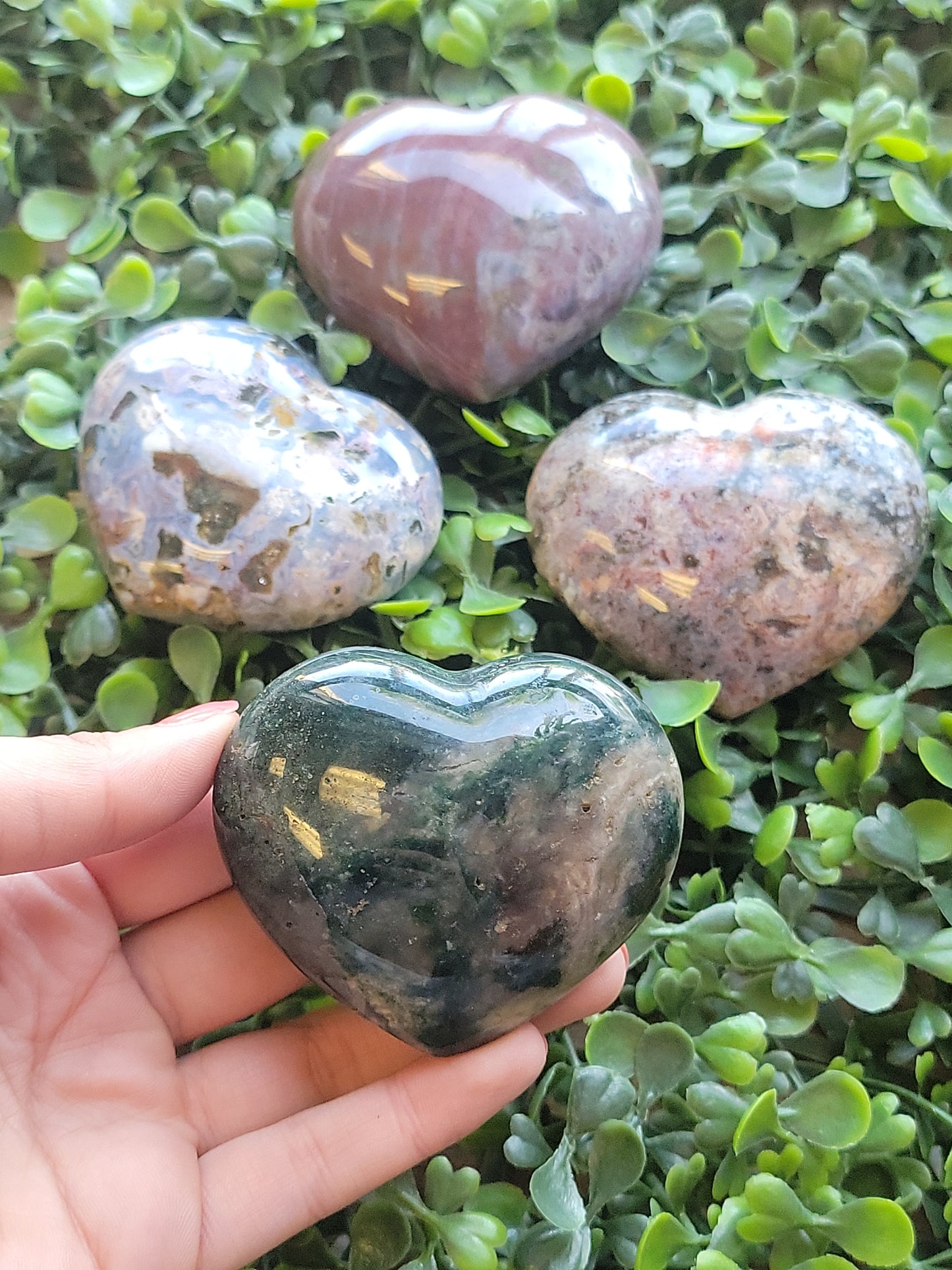 Ocean Jasper Hearts