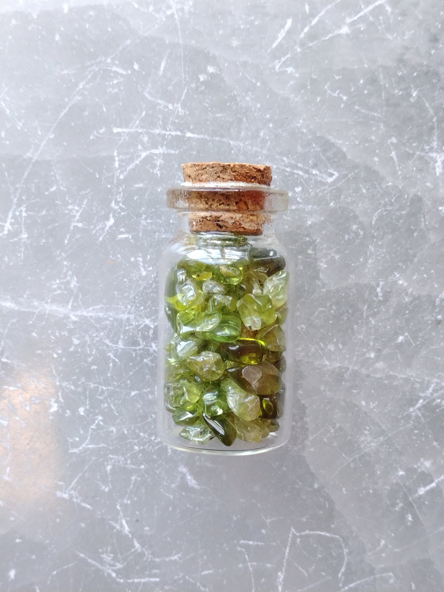 Peridot Crystal Jar