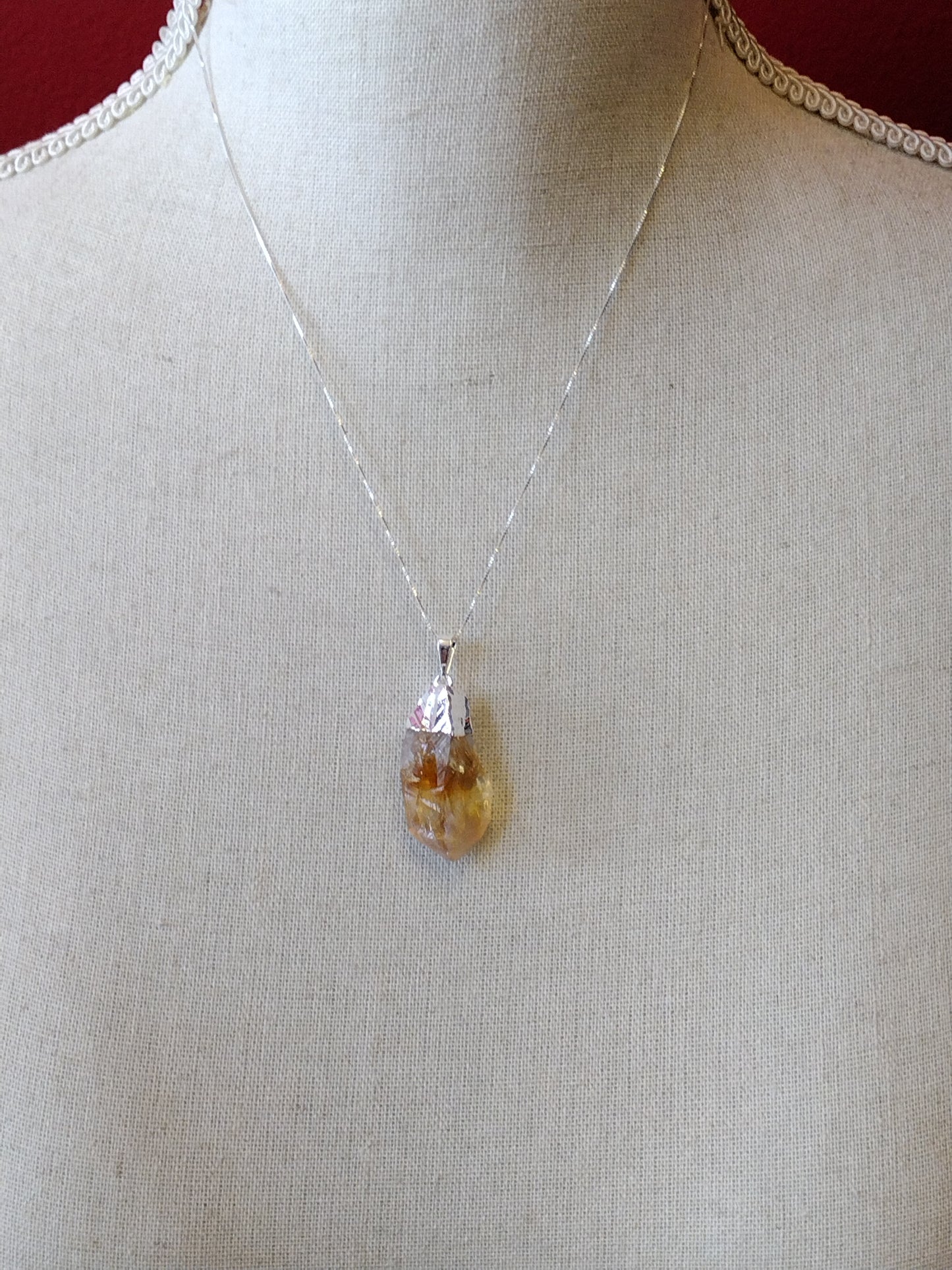 S.S. Raw Citrine Necklaces