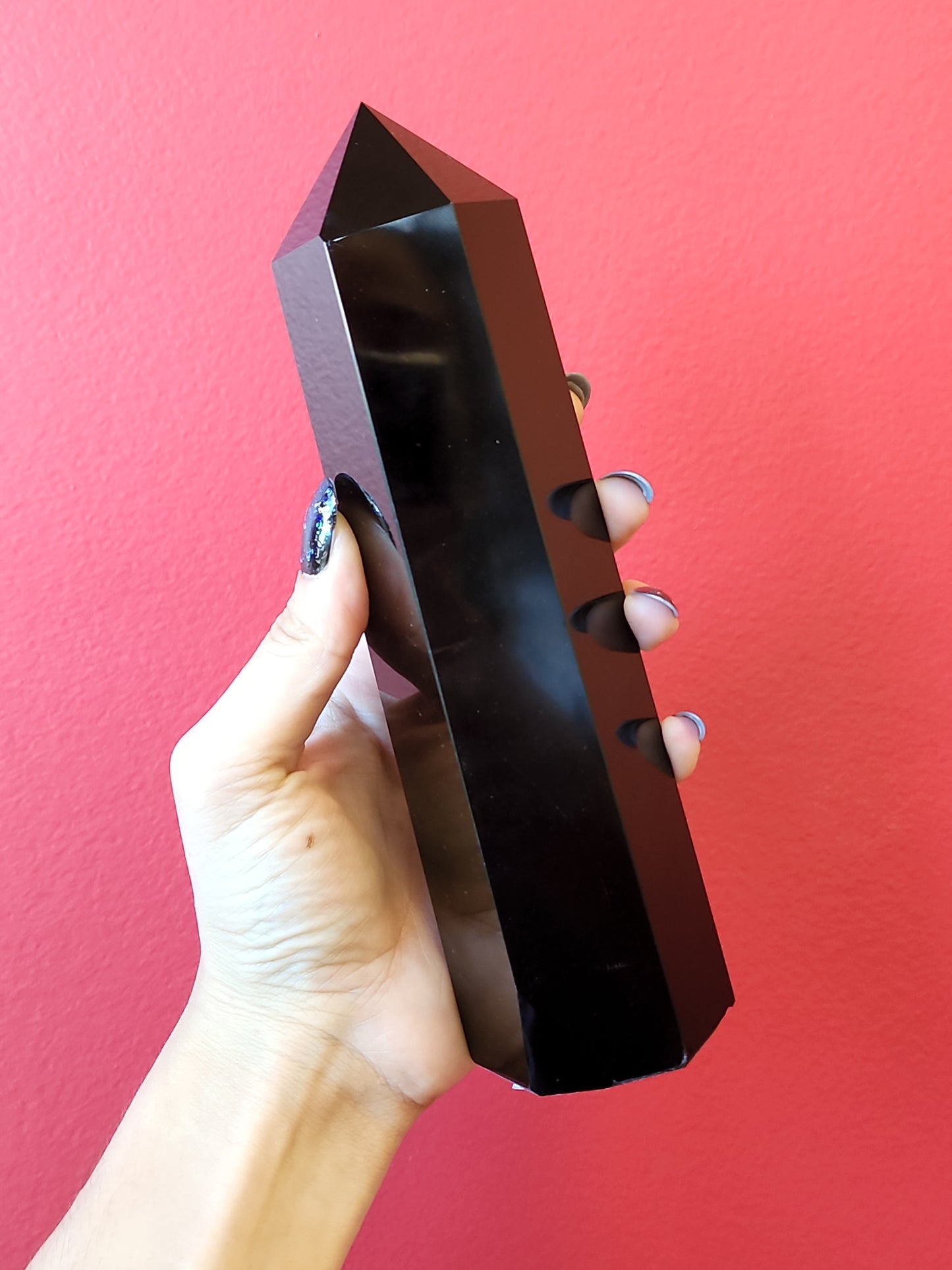Obsidian tower available at wholesale and retail prices, only at our crystal shop in San Diego!