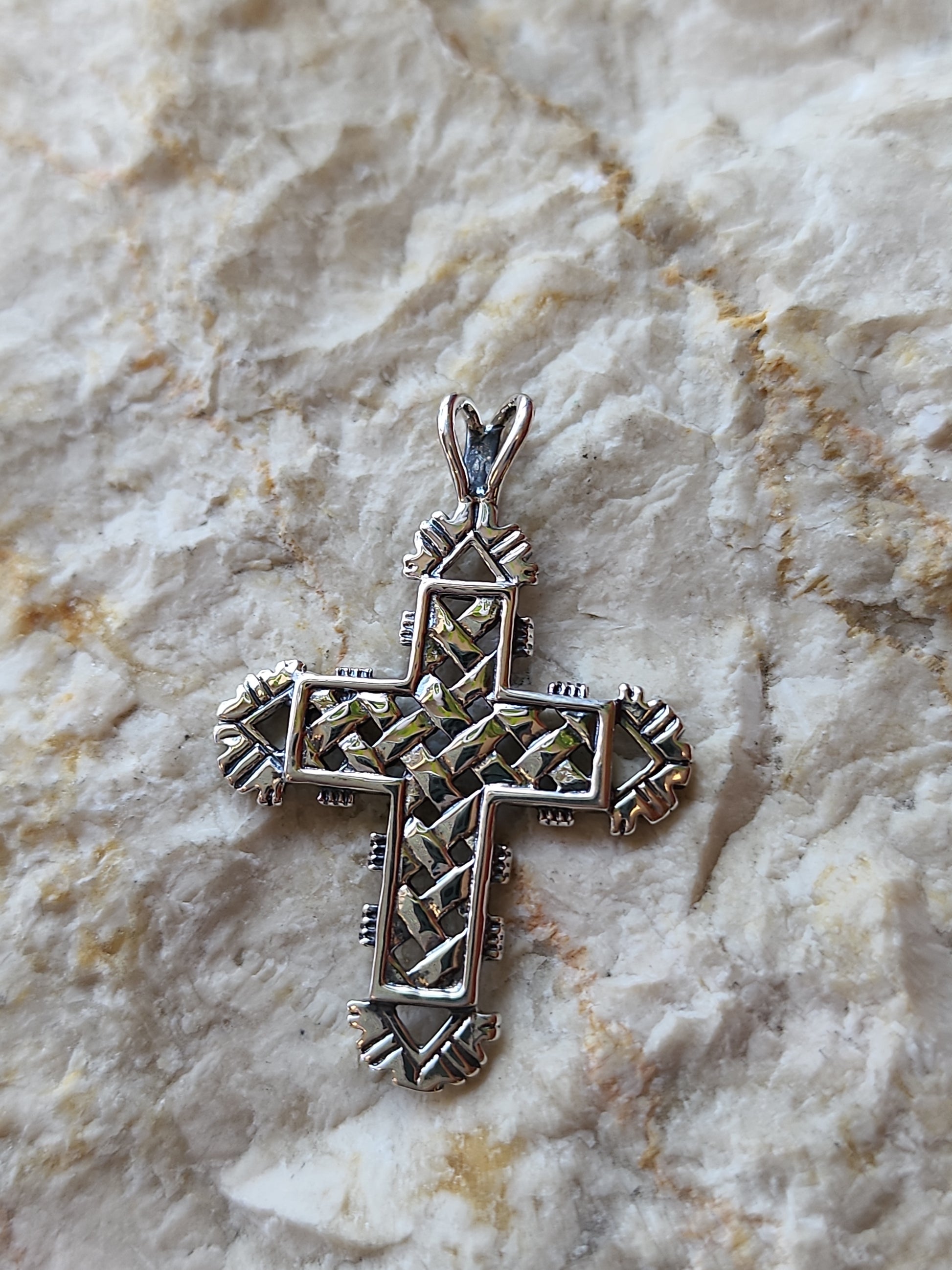 Sterling silver celtic cross pendant available at wholesale and retail prices, only at our crystal shop in San Diego!