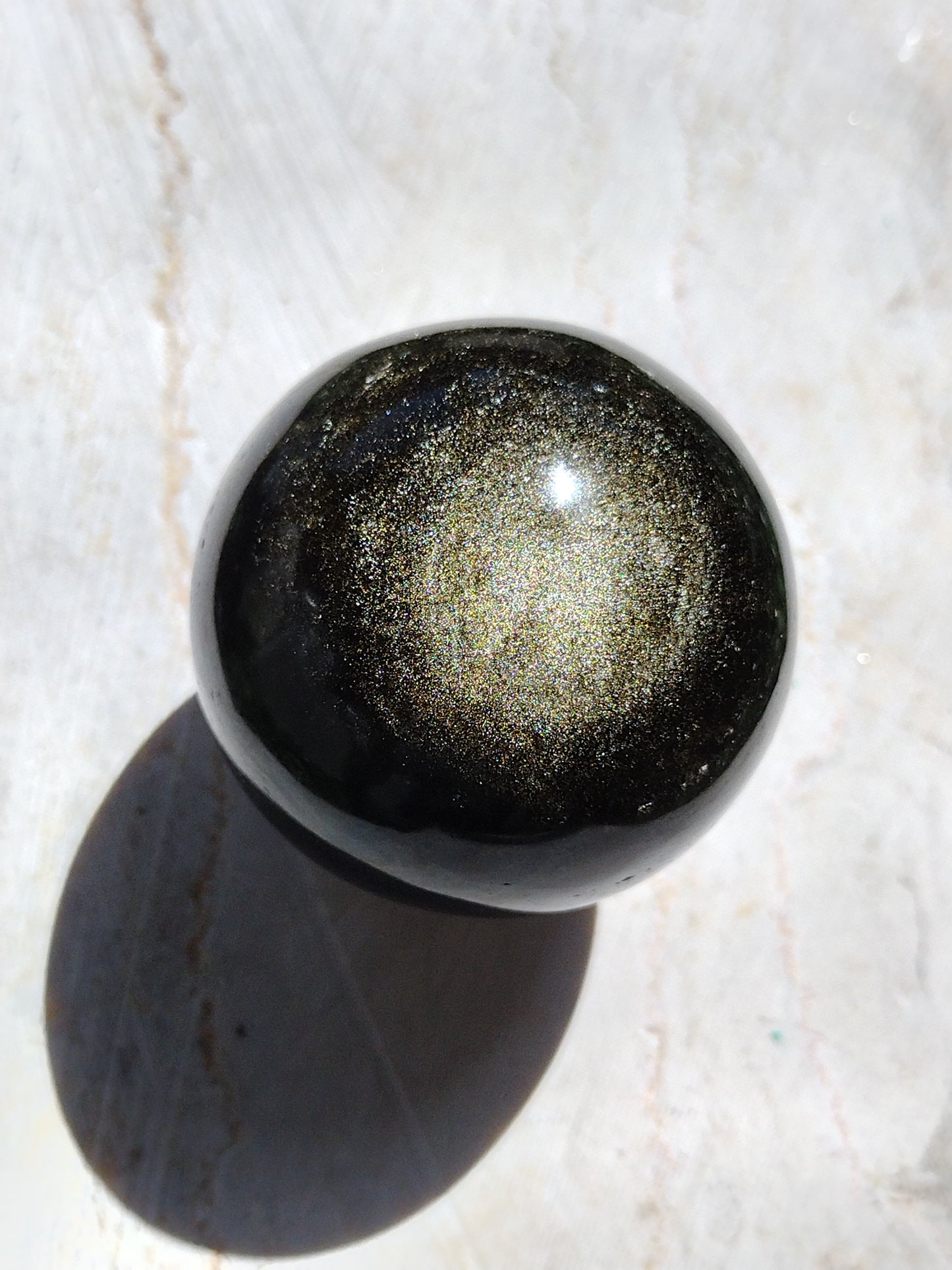 Golden Sheen Obsidian Spheres 1.75"