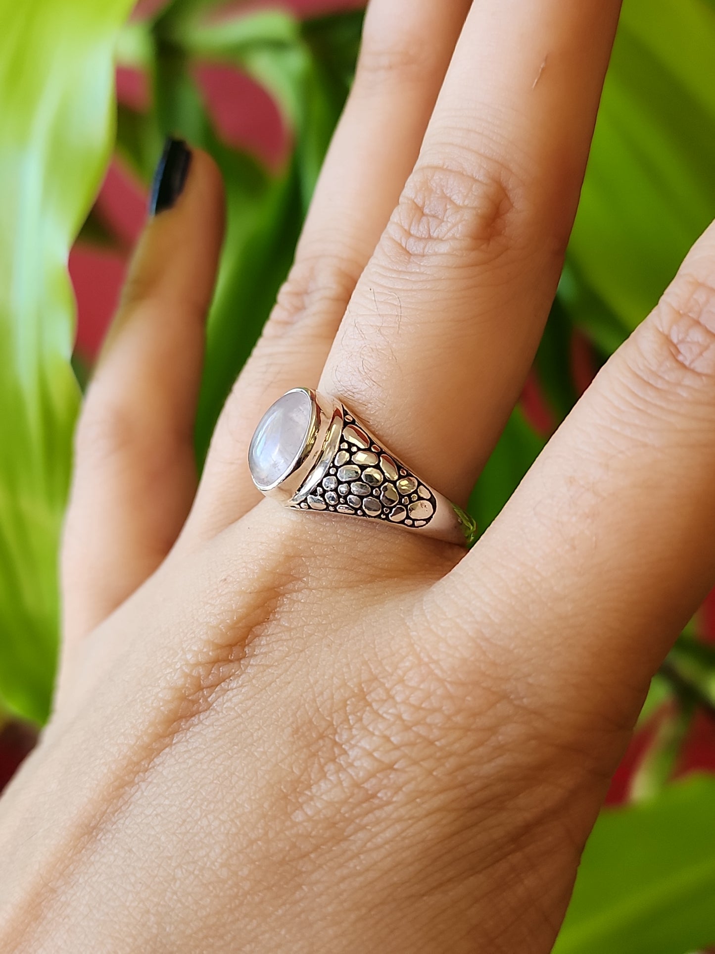 S.S. Rose Quartz Cobblestone Rings
