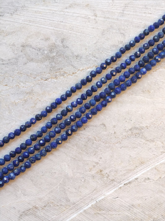 Faceted Lapis Lazuli Beads