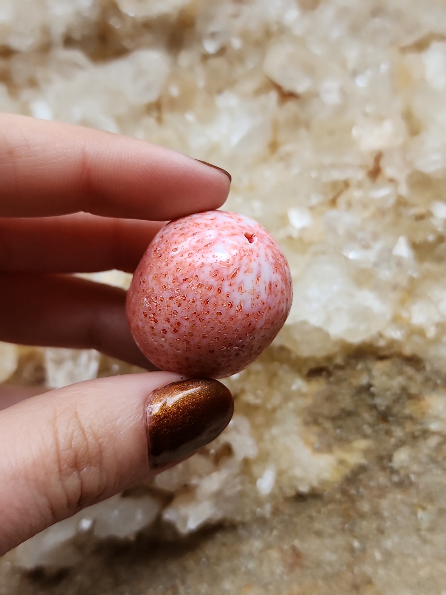 Pink Coral Single Beads