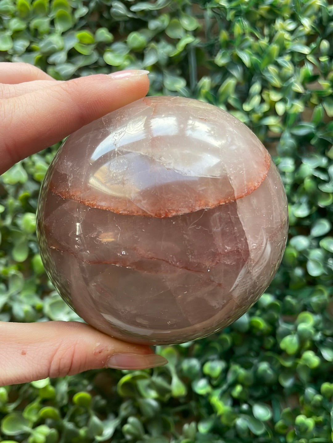 Hematoid Quartz Spheres 3"