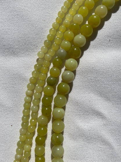 Olive Jade Beads