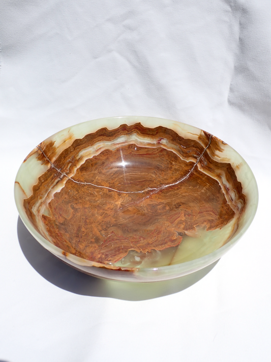 Green Onyx Bowls 10"