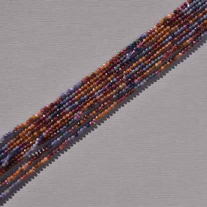 Faceted Multicolor Sapphire Beads