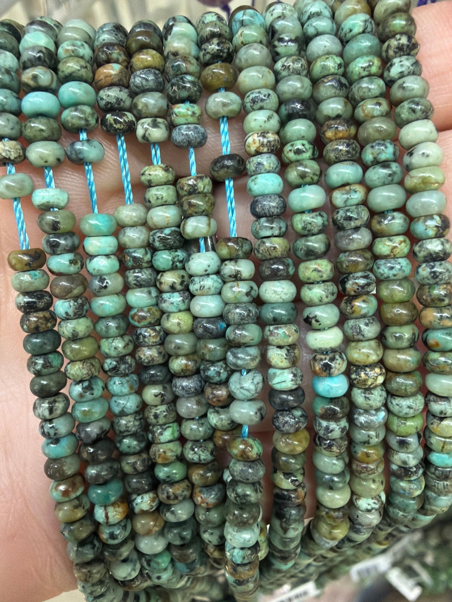 Turquoise Rondelle Beads