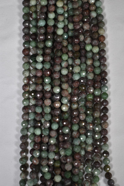 Faceted Green Opal Beads