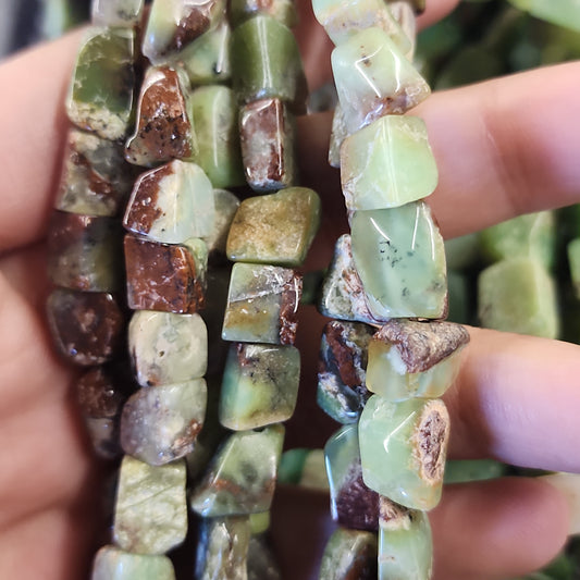 Chrysoprase Nugget Beads