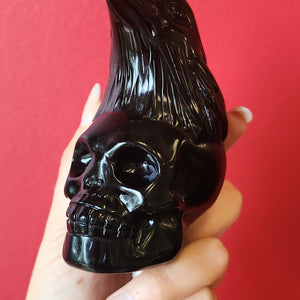 Black Obsidian Eagle and Skulls