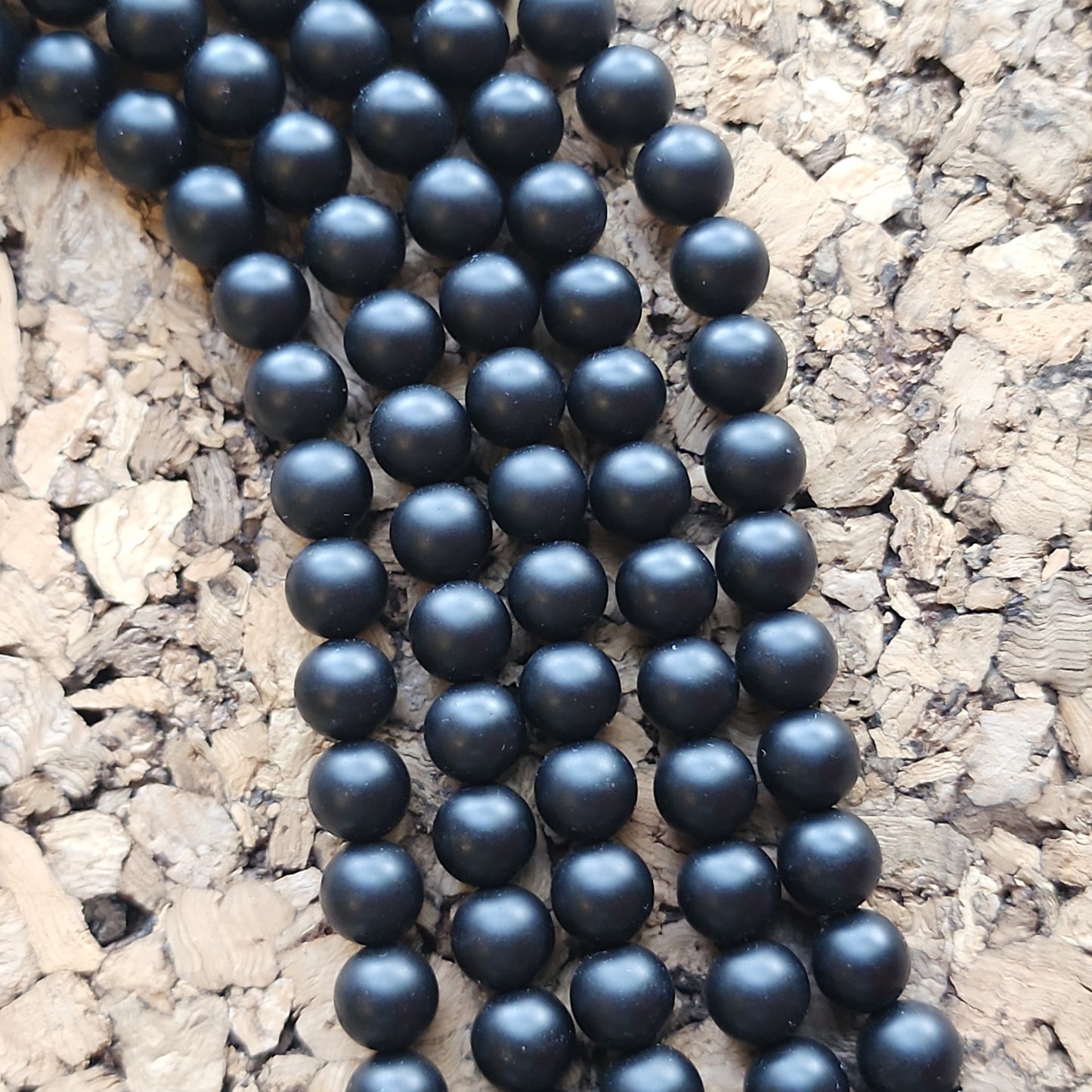 Matte Black Onyx Beads