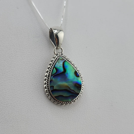 S.S. AAA Grade Abalone Teardrop Necklaces