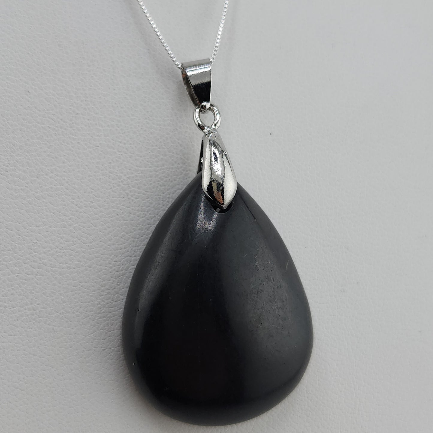 S.S. Shungite Teardrop Necklaces