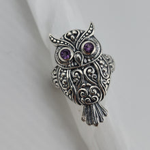 Load image into Gallery viewer, S.S. Amethyst Owl Rings
