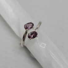 Load image into Gallery viewer, Changing color garnet ring in Sterling Silver
