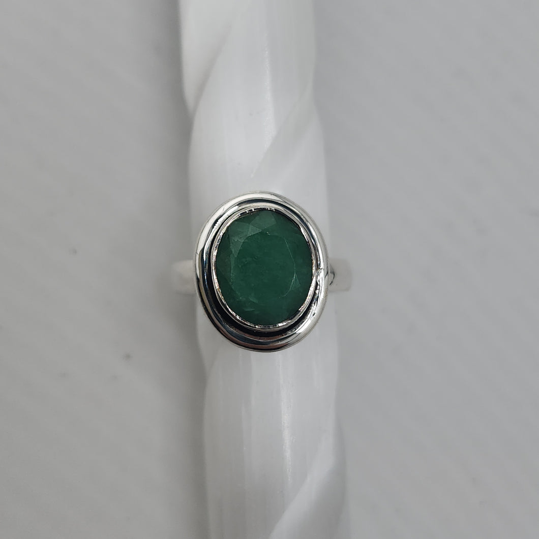 S.S. Faceted Emerald Rings
