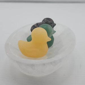 Selenite "3 Ducks in a Tub" Bowls