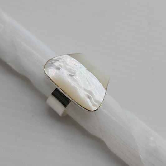 S.S. AAA Grade Mother of Pearl Adjustable Rings