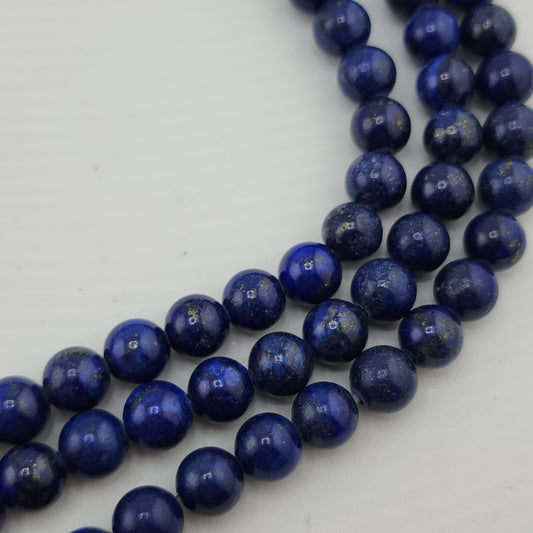 Wide Hole Lapis Lazuli Beads