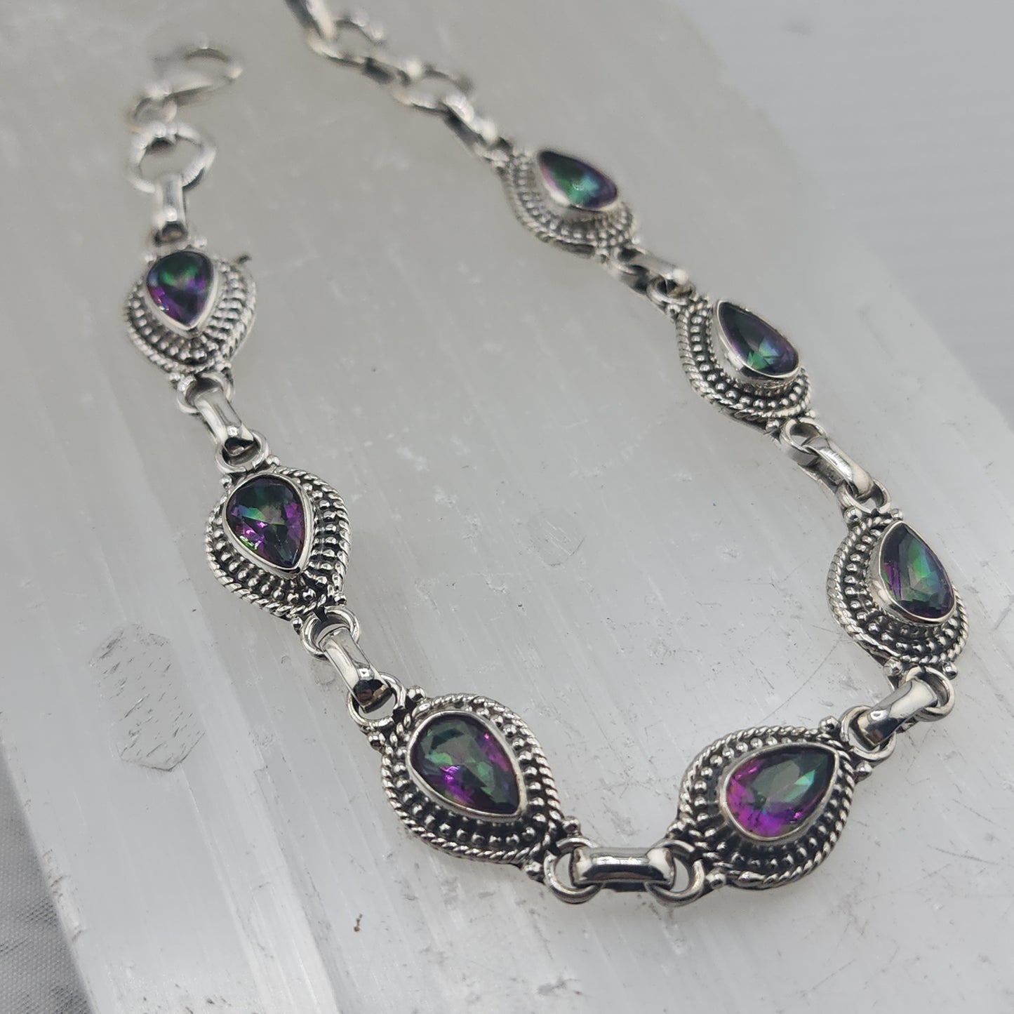 S.S. Mystic Topaz Teardrop Bracelets