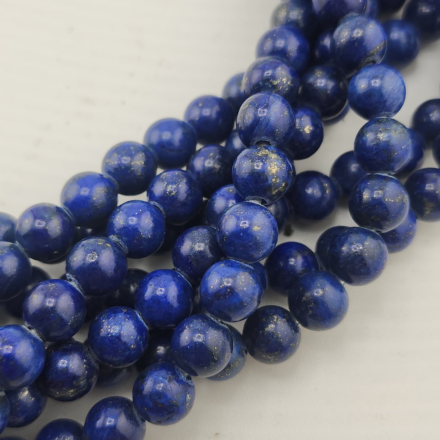 Wide Hole Lapis Lazuli Beads