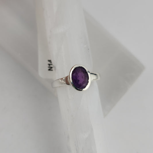 S.S. Faceted Amethyst Rings