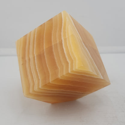 Honey Calcite Standing Cubes