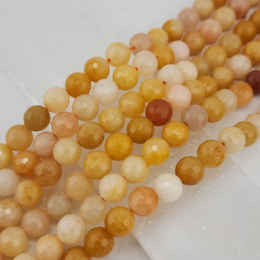 Faceted Yellow Aventurine Beads