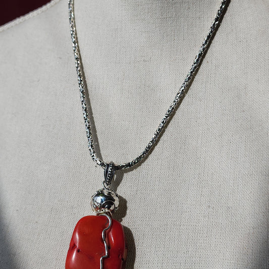 S.S. Hand Crafted Coral Necklace
