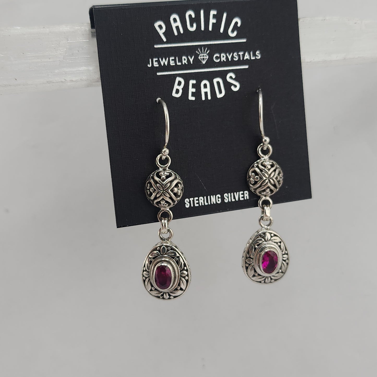 S.S. Pink Ice Drop Earrings