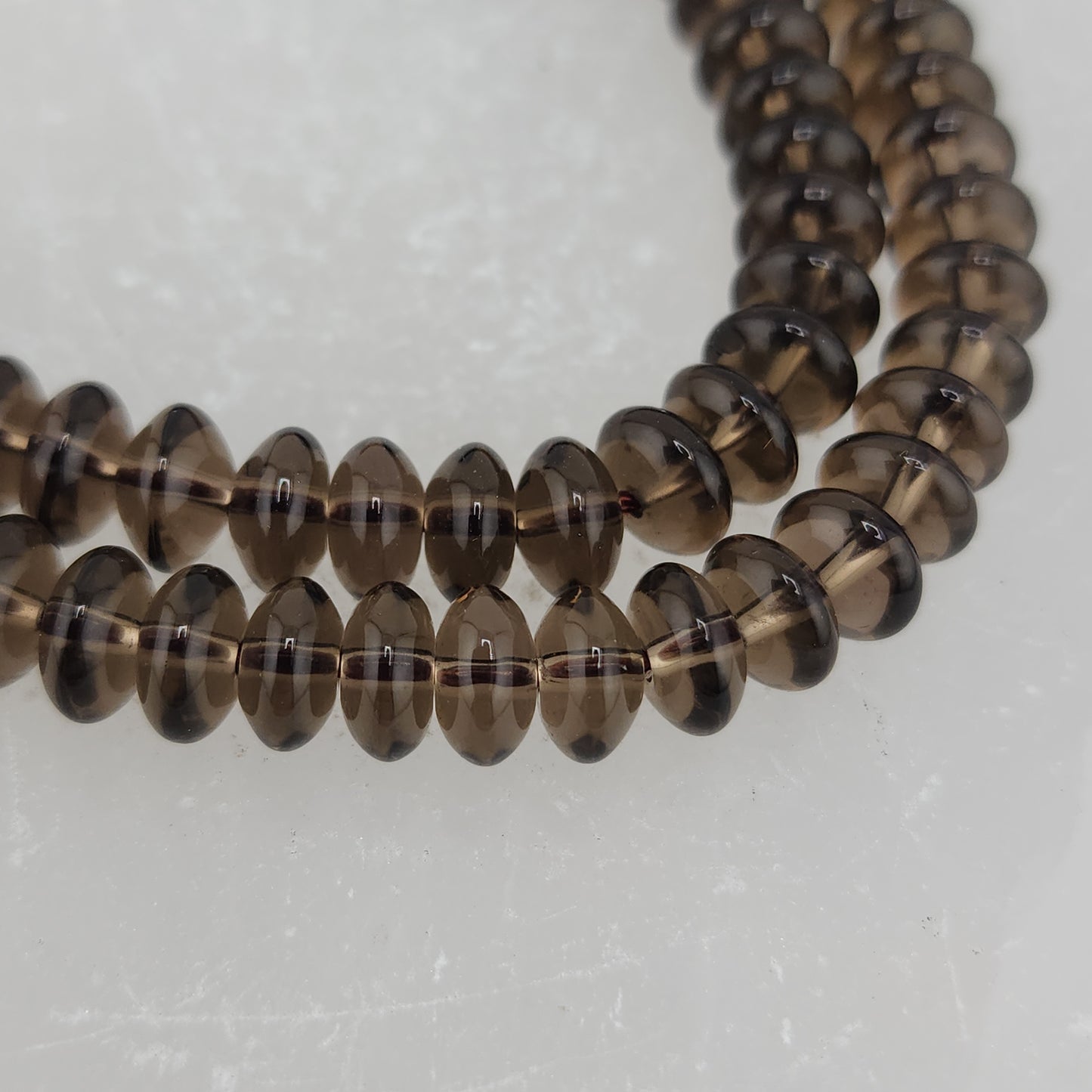 Smokey Quartz Rondelle Beads