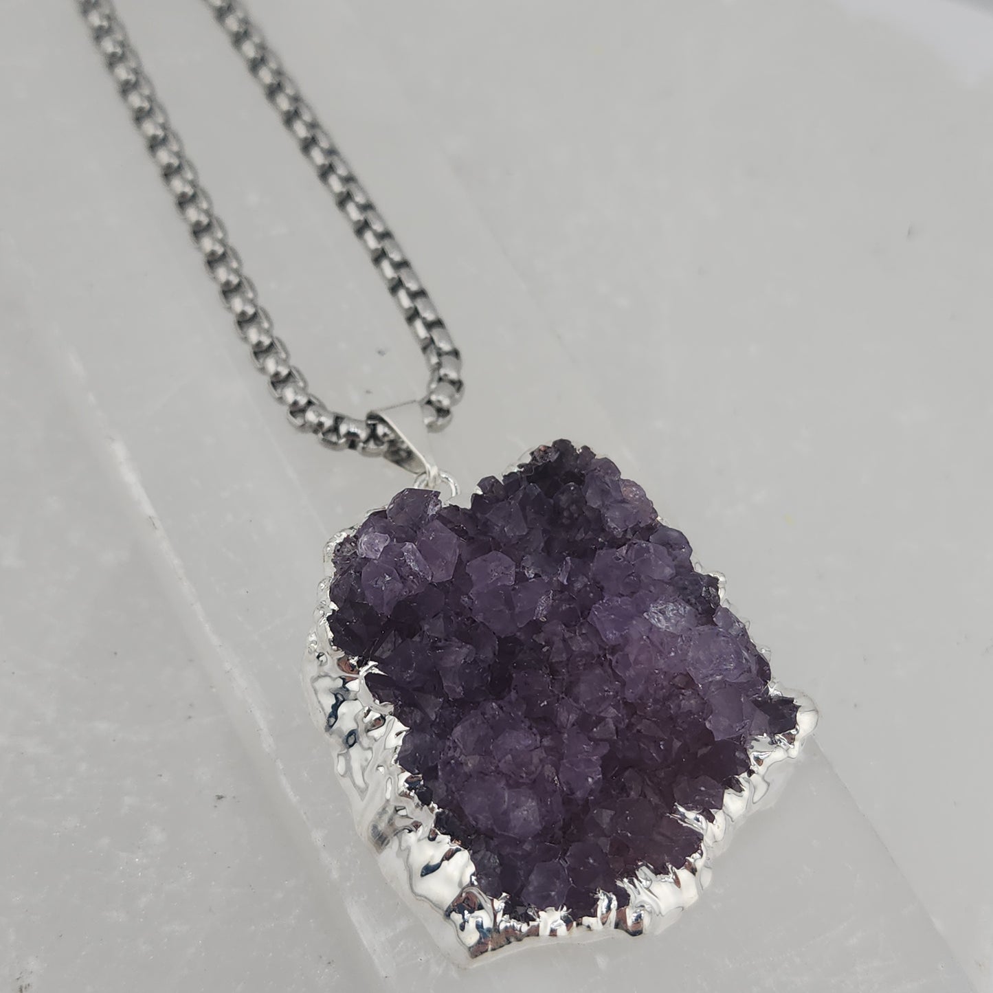 Druzy Amethyst Necklaces