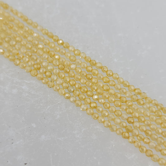 Faceted Sunshine Zircon Beads