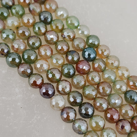 Faceted Citrus Agate Beads