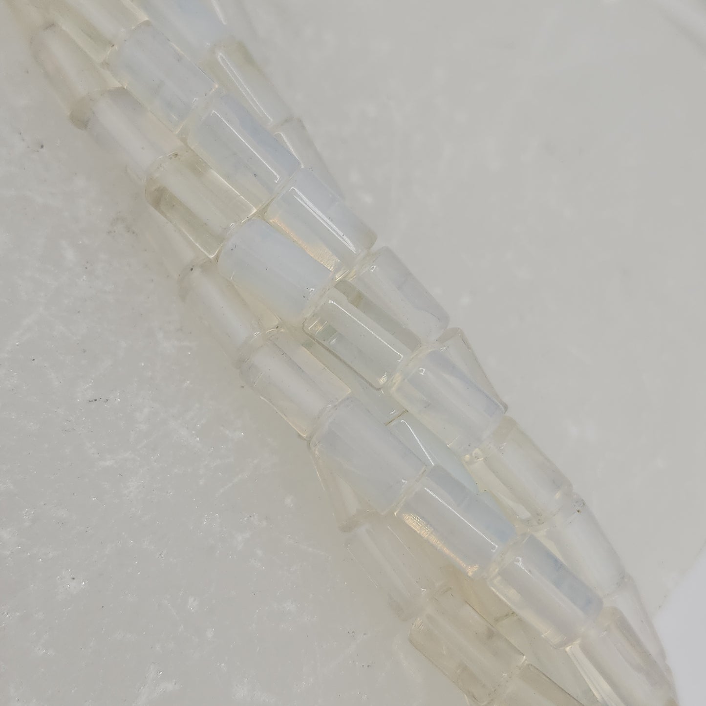 Short Opalite Tube Beads